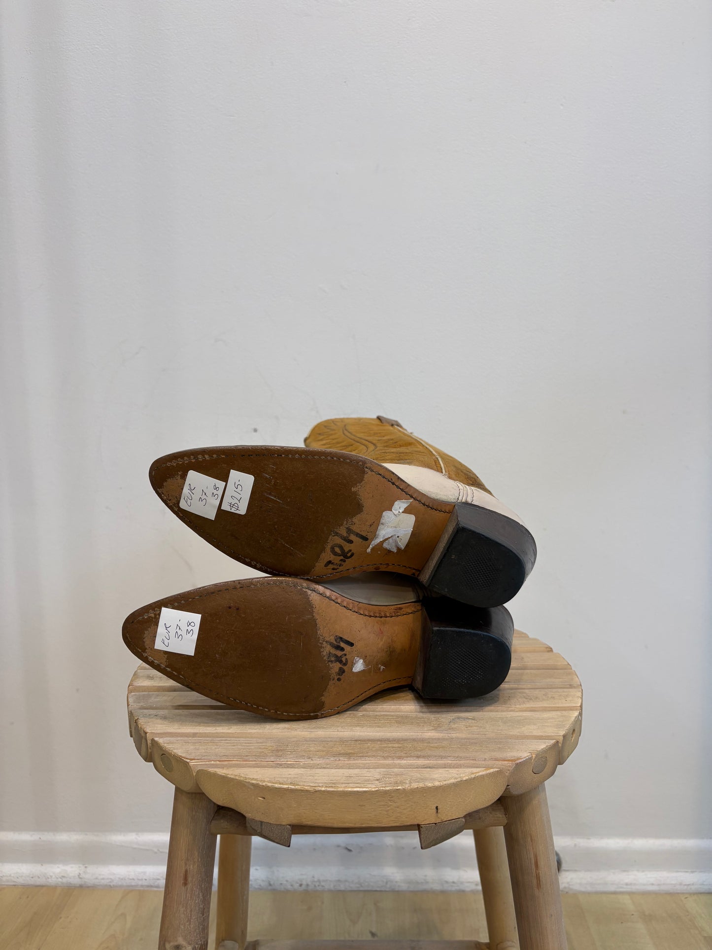 Mustard Western boots
