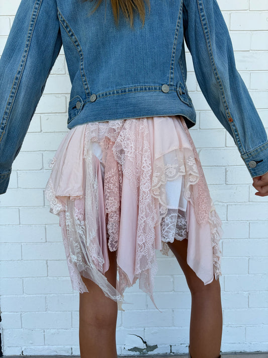 The Gigi Lace Skirt/Top in Blush